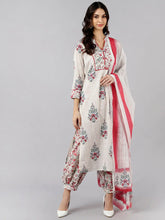 Cotton Printed Kurta Pant Dupatta Set-VKSKD1186A